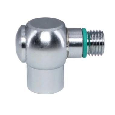 90° UNF 3/8" (LP) Male to UNF 3/8" (LP) Female