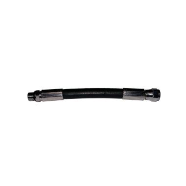 FRUSTA STANDARD/GOMMA NERA MANOMETRO 15 cm. 7/16"F - 7/16"M