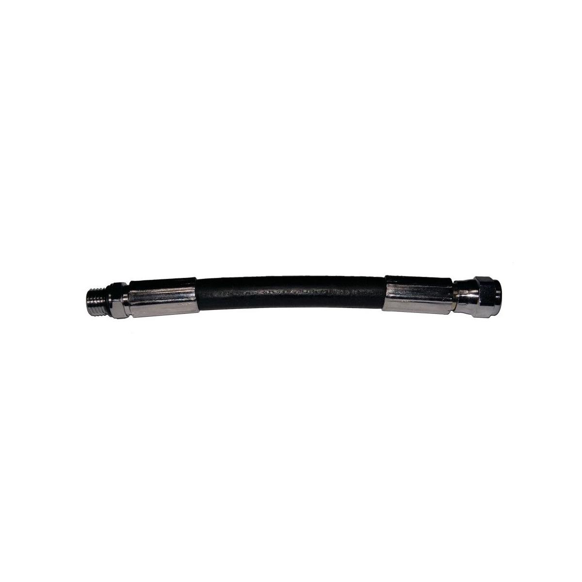 FRUSTA STANDARD/GOMMA NERA MANOMETRO 20 cm. 7/16"F - 7/16"M