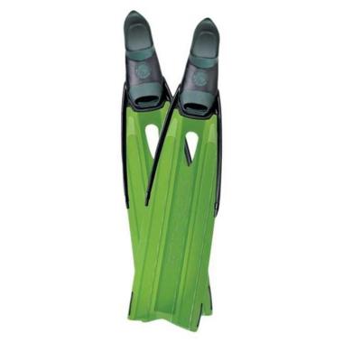 Spitfire Kelp fins pair transparent green blade sz 39/40