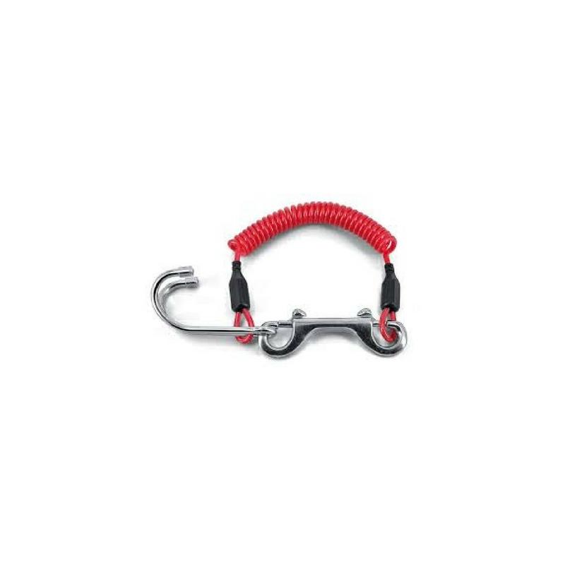 REEF HOOK DOPPIO con moschettone e spirale inox