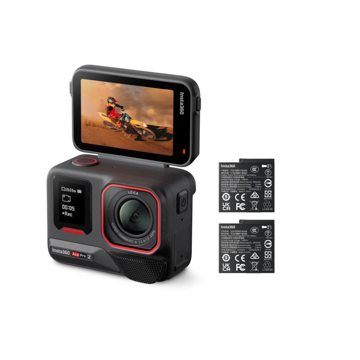 Insta360 ace pro2 - 2 batterie e supporto