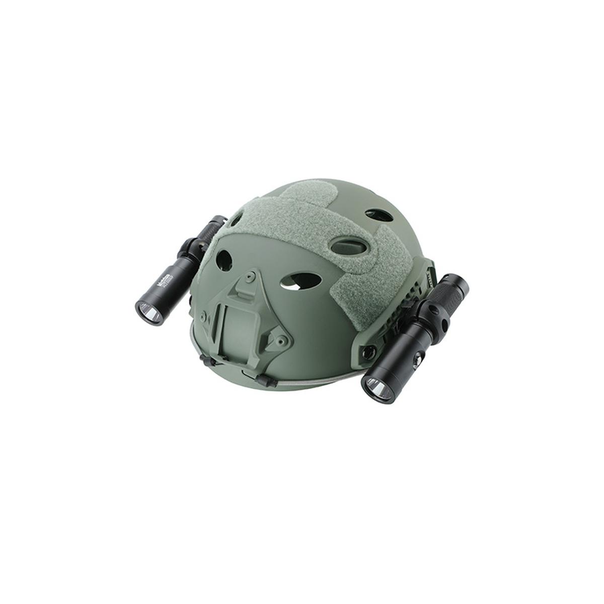 Helmet for technical diving with two light mount charcoal black (ce certified)