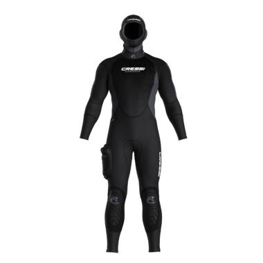 Muta logica monopezzo c/capp uomo nero/grigio 8mm