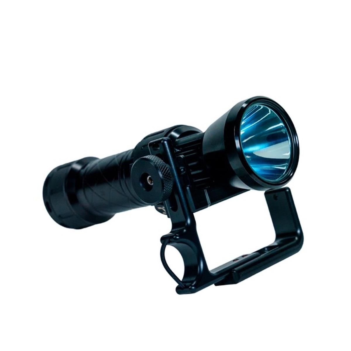 Phaser light w/fixed battery, incl. charger cable and case