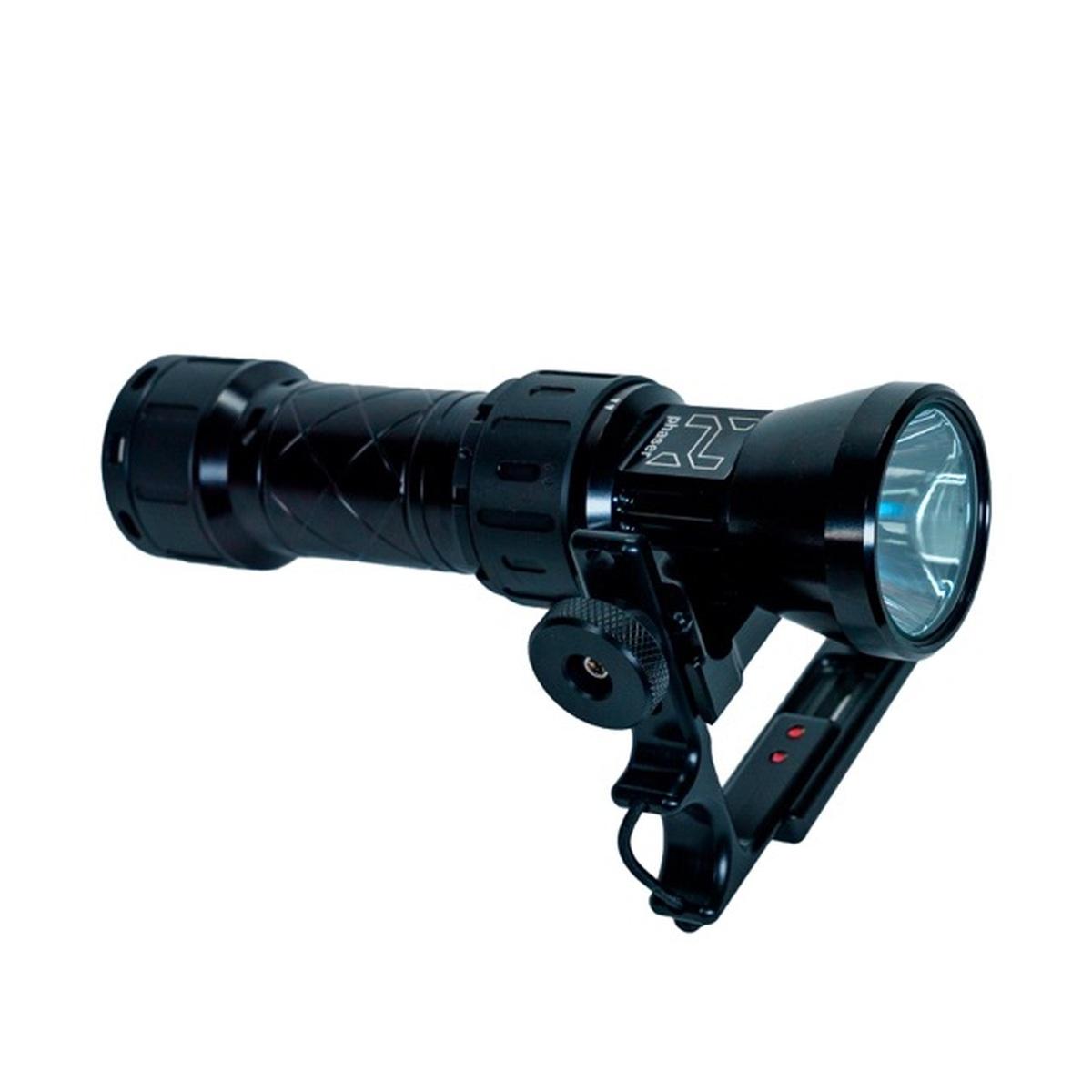 Phaser light w/fixed battery, incl. charger cable and case